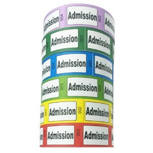 Admission Roll Tickets - 1000 | Blue Pink Yellow