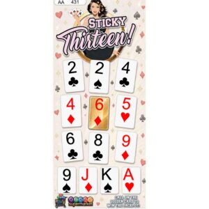 Stick 13 bingo ticket